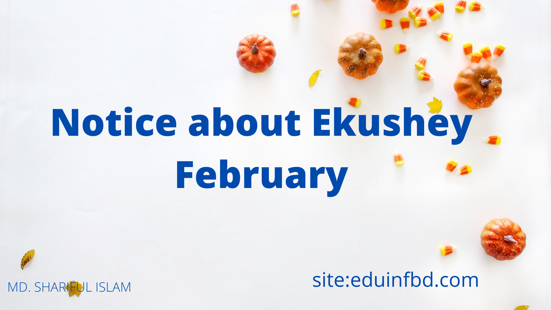 Notice about Ekushey February