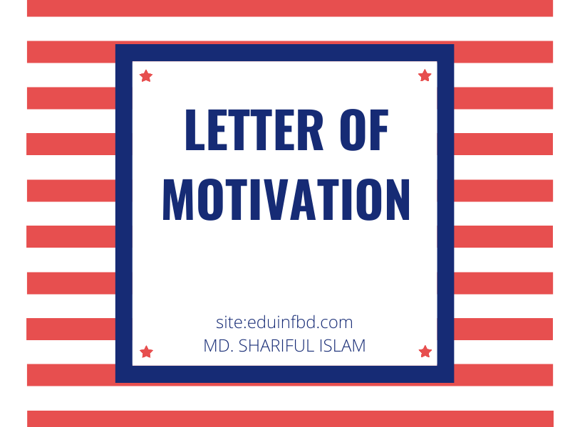 Letter Of Motivation