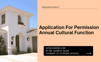 Application For Permission Annual Cultural Function