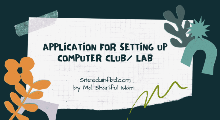 Application For Setting Up Computer Club Lab