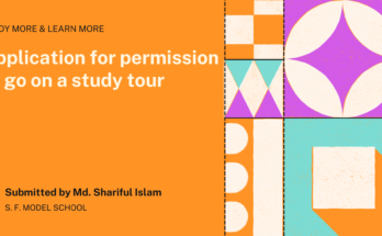 Application for permission to go on a study tour