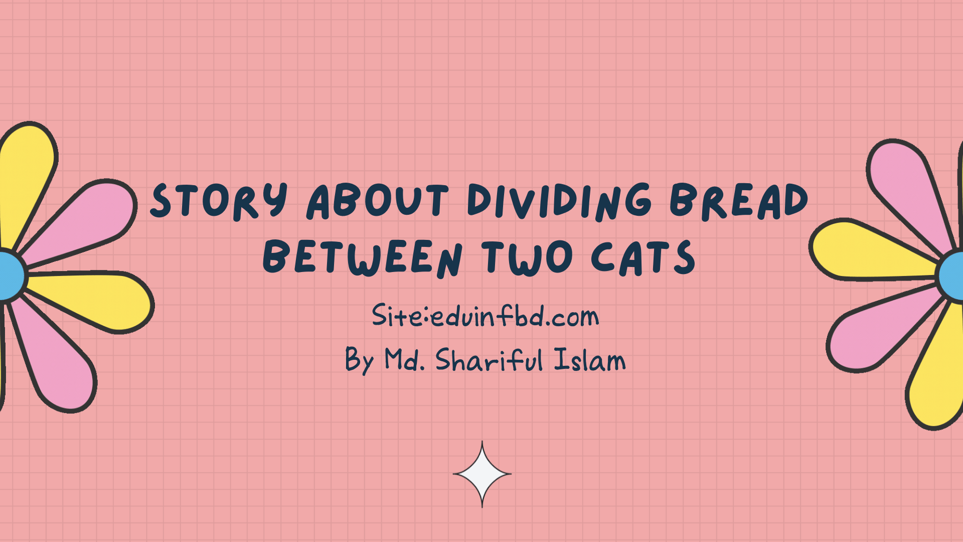 Story about dividing bread between two cats