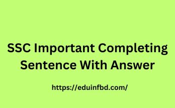 Important Completing Sentence