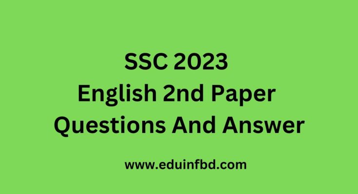 SSC 2023 English 2nd Paper
